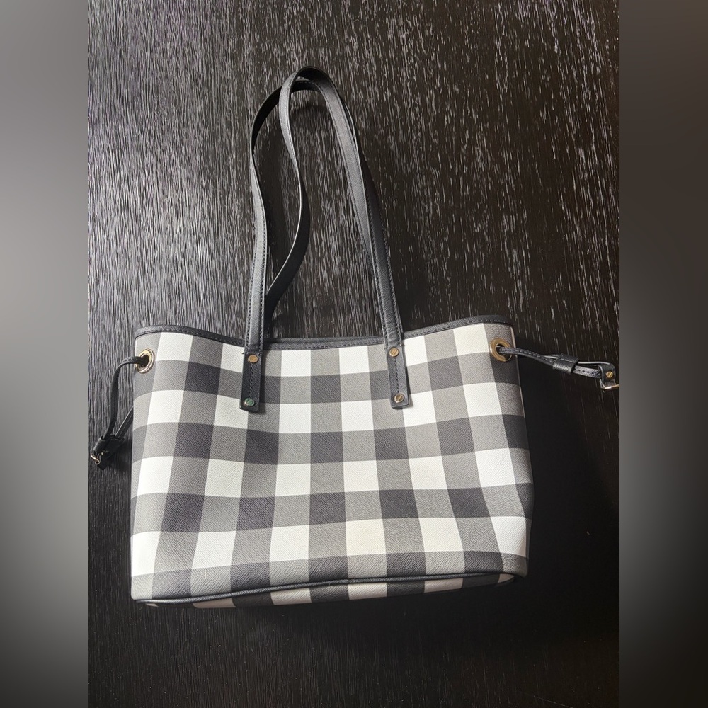 Michael Kors Black & White Buffalo Check Tote (NEW without Tags) - Picture 3 of 4